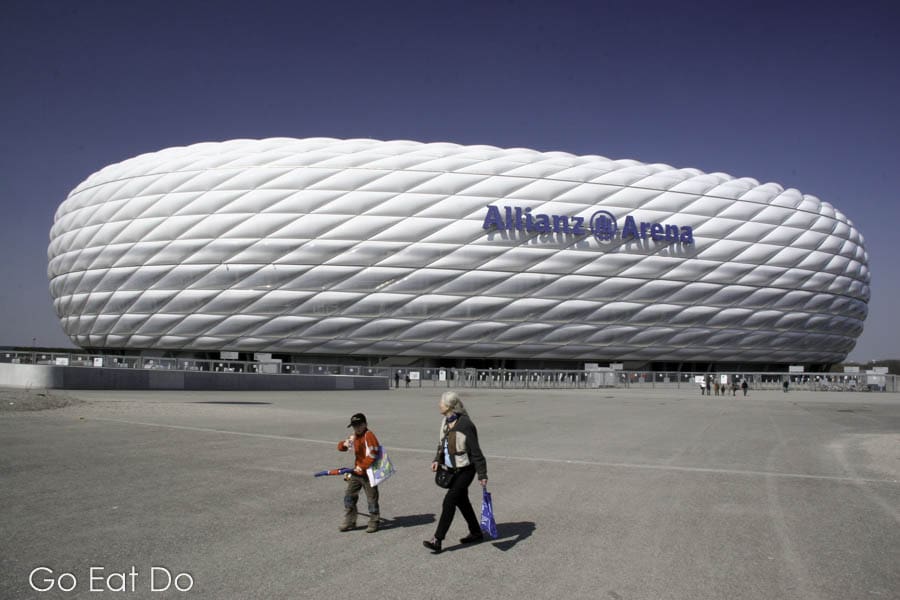 The Allianz Arena in Munich, the home stadium of FC Bayern