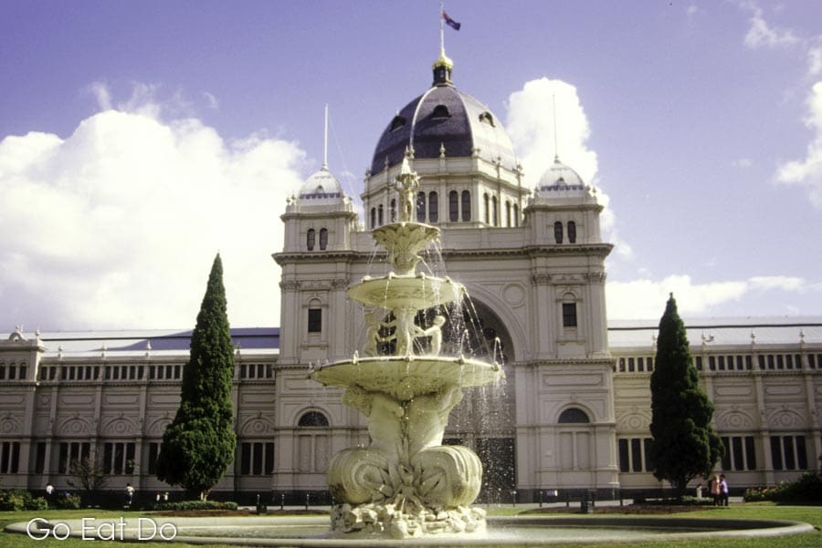 Fountain by the Royal Exhibition Building in Carlton Gardens in Melbourne
