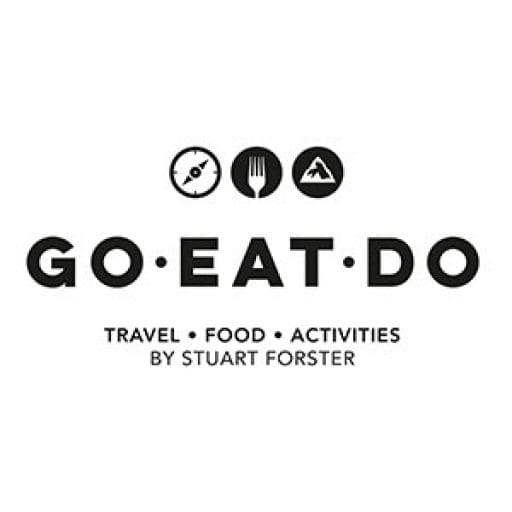 The Go Eat Do logo, the travel and food blog by award-winning travel writer Stuart Forster, a top travel blogger from the United Kingdom.
