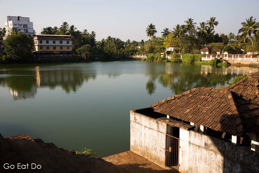 Water tank by the Vadakke Madham Brahmaswam (Brahmaswam Madham) at Thrissur (Trichur) in Kerala, India