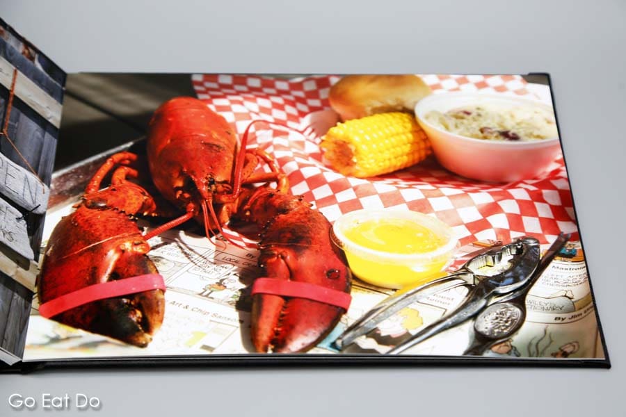 Photo of a lobster dinner served in Canada
