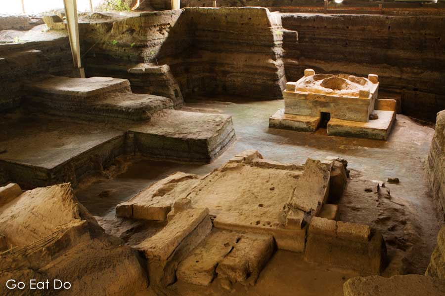 Maya buildings at the archaeological site in El Salvador nicknamed the Pompeii of the Americas