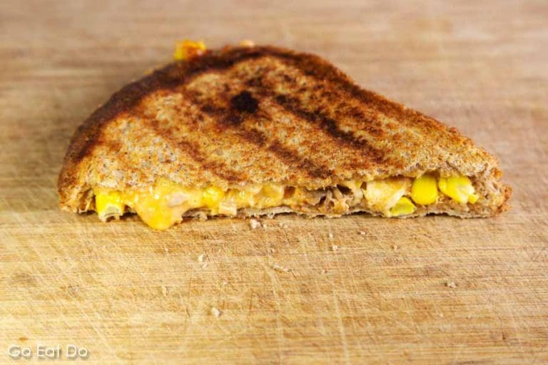 Tuna, sweetcorn and cheese toastie recipe Go Eat Do