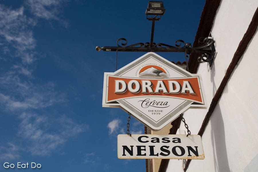 Casa Nelson, a pub named after the British seaman, Lord Nelson, in Santa Cruz de Tenerife on Tenerife,