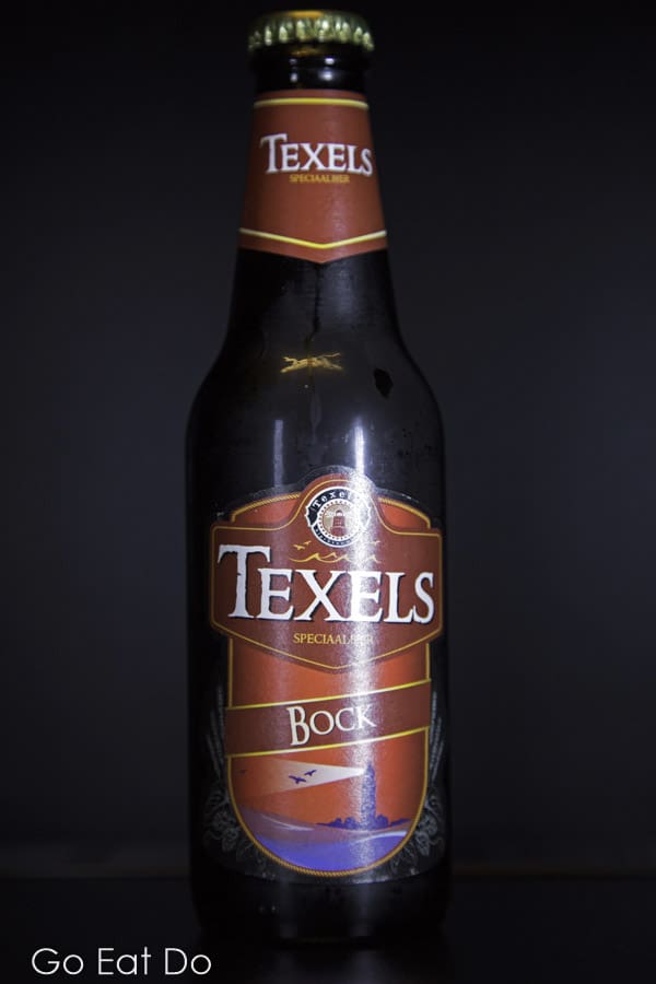 A bottle of Texels Bock Beer from the island of Texel