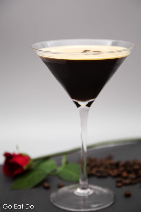 Simple syrup is one of the ingredients that go into an espresso martini