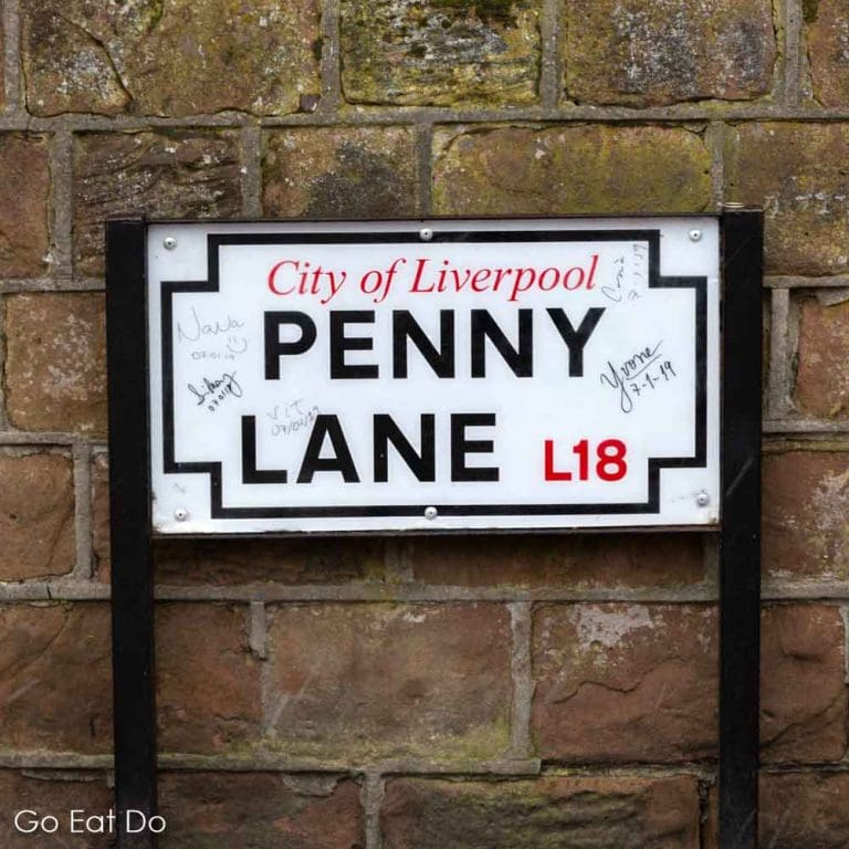 Penny Lane street sign in Liverpool, England | Go Eat Do