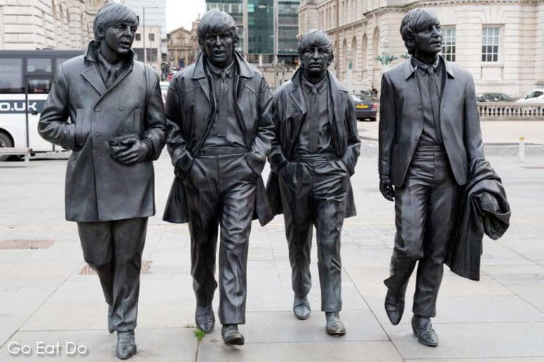 The Beatles Statue sculpted by Andrew Edwards, depicting Paul McCartney