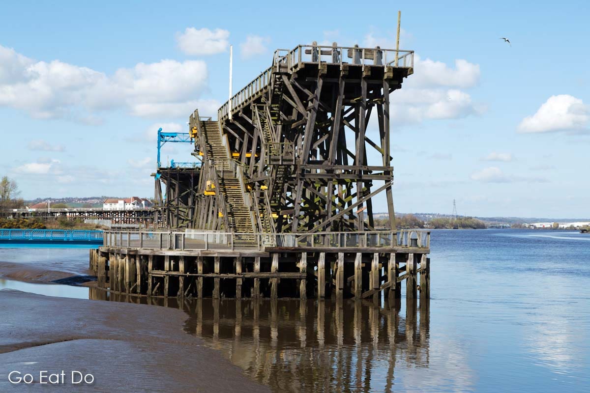 Dunston Staiths in Gateshead, an industrial heritage site that's a legacy of the coal mining industry in north-east England