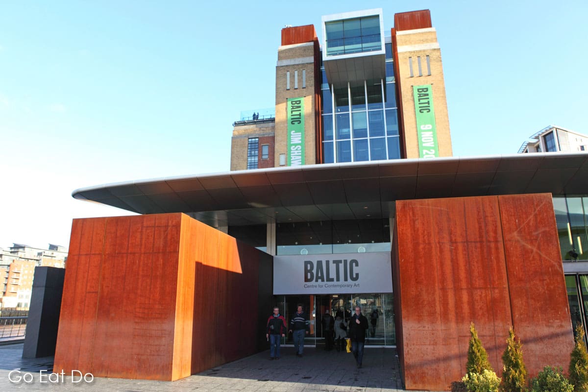 Entrance of the Baltic Centre for Contemporary Art on Gateshead Quays, regarded one of the top places for viewing art in Newcastle and Gateshead