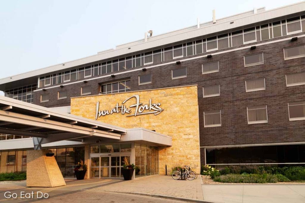 Facade of the Inn at the Forks hotel in Winnipeg, Canada