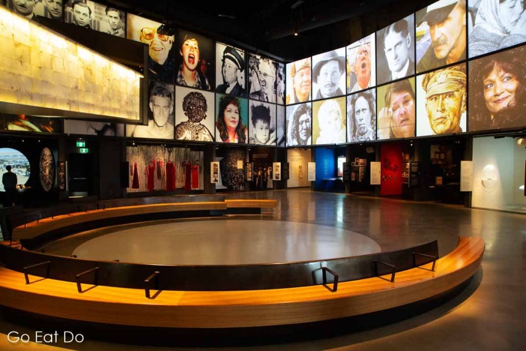 Exhibits at the Canadian Museum for Human Rights, one Canada's national museums