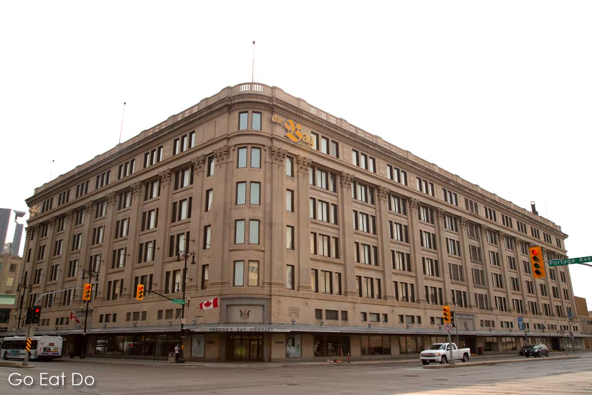 Premises formerly used by the Hudson Bay department store in downtown Winnipeg, Canada