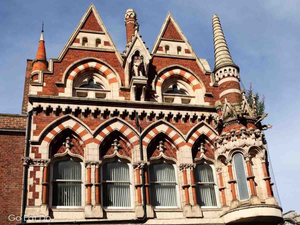 Facade of the Elephant Tea Rooms in Sunderland city centre.