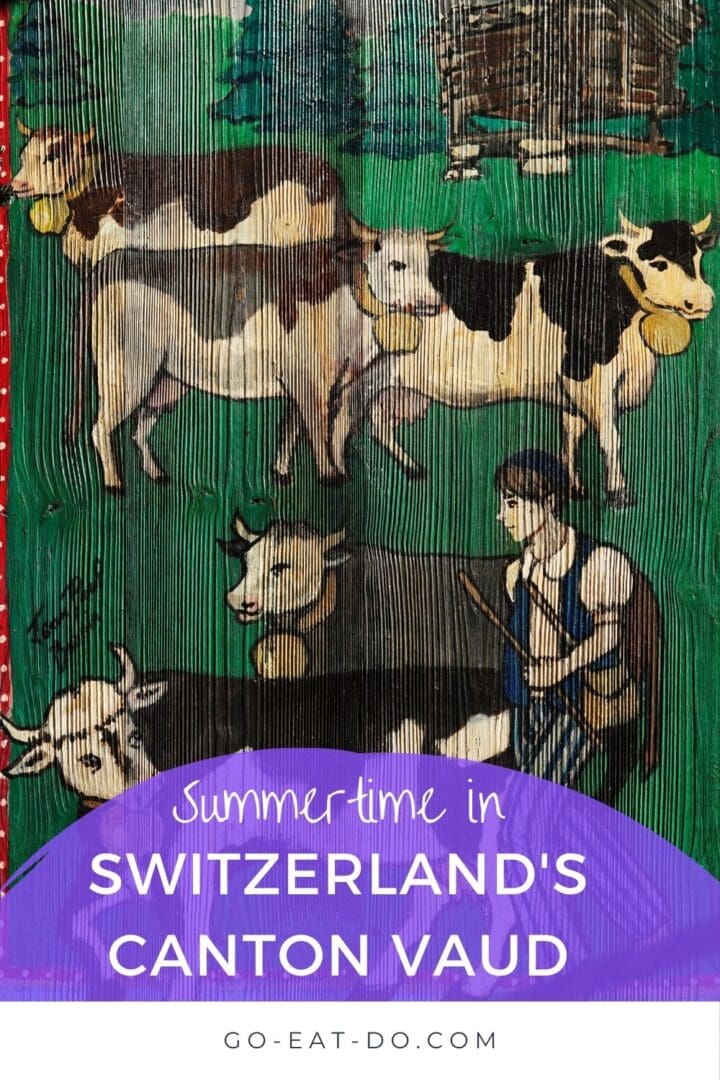 Pinterest pin for Go Eat Do's blog post about things to do in summertime in Switzerland's Canton Vaud.