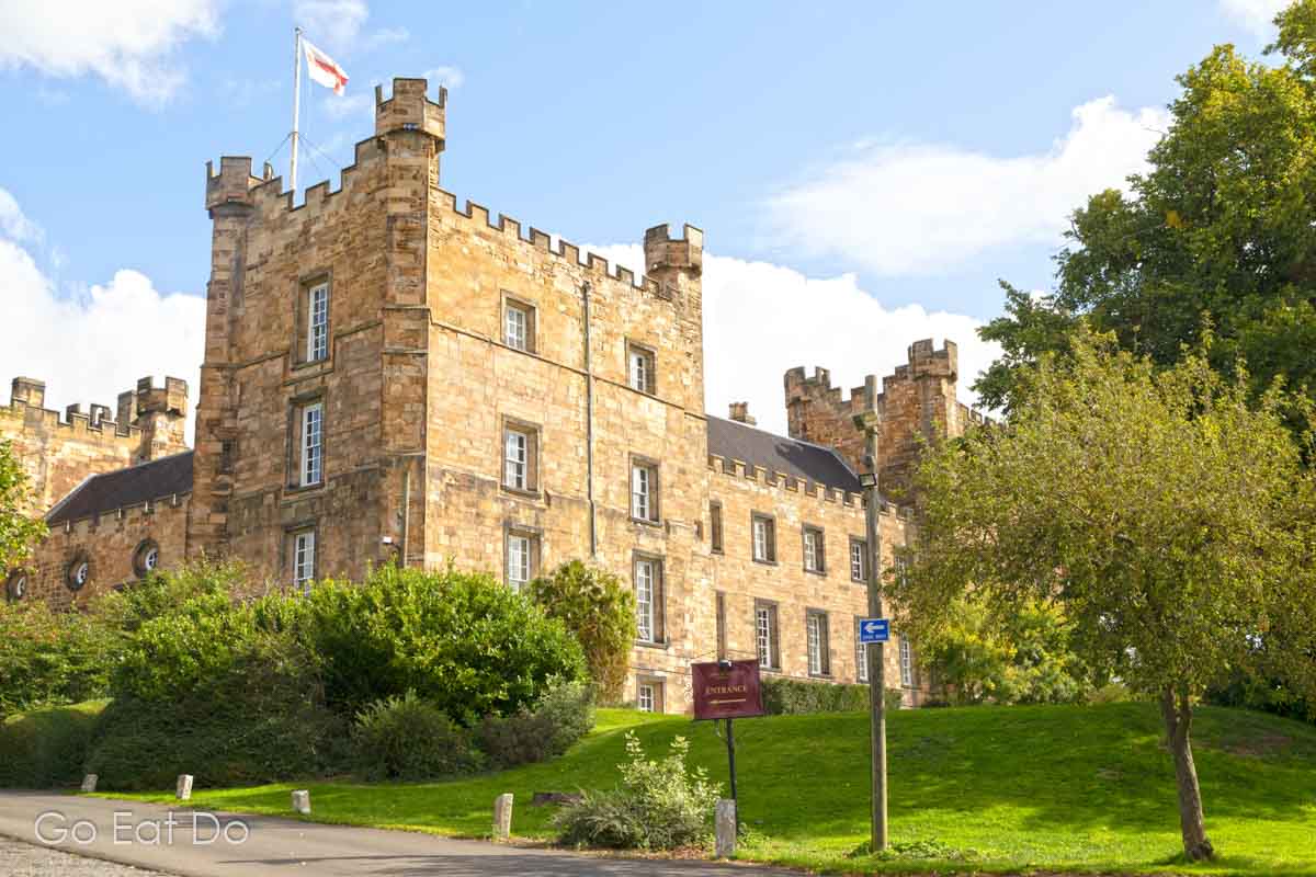 Exterior of Lumley Castle in north-east England
