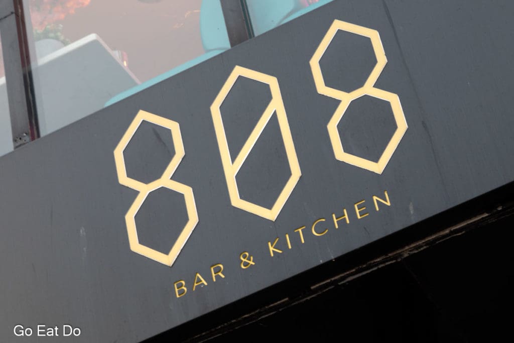 Sign for 808 Bar and Kitchen, one of the businesses participating in Sunderland Restaurant Week.