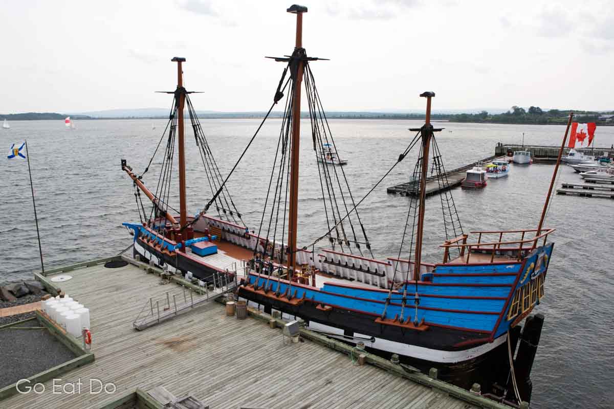 The Hector at the Hector Heritage Quay at Pictou on Nova Scotia's Northumberland Shore