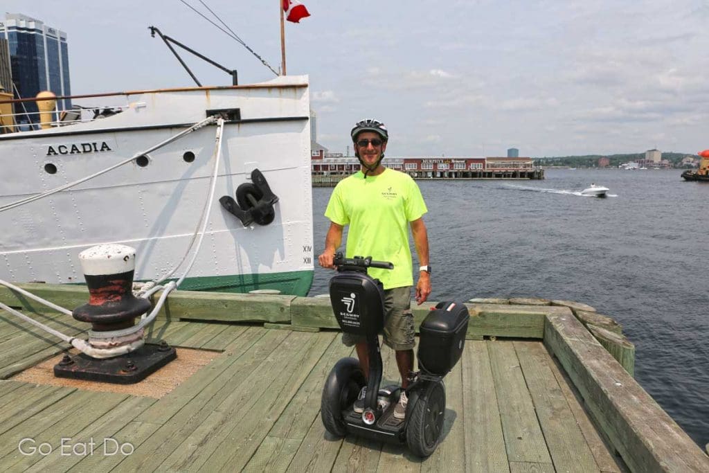 Segway Nova Scotia operates sightseeing tours in Halifax that include training on how to operate a Segway.