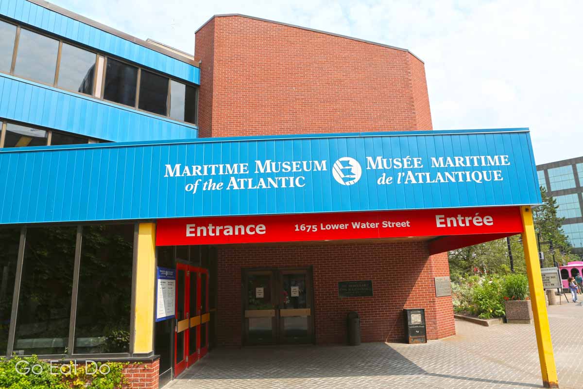 Entrance of the Maritime Museum of the Atlantic, a must-see highlight if you have just 48 hours in Halifax, Nova Scotia.