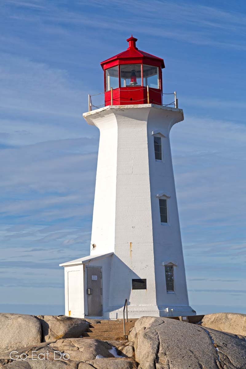 Peggy's Cove lighthouse is the most photographed in Canada.