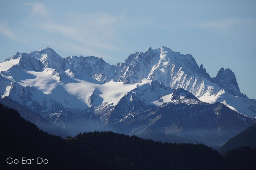 Alpine scenery seen from Villars, Switzerland.