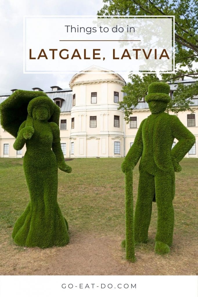 Pinterest pin for Go Eat Do's blog post about things to do in Latgale, Latvia.