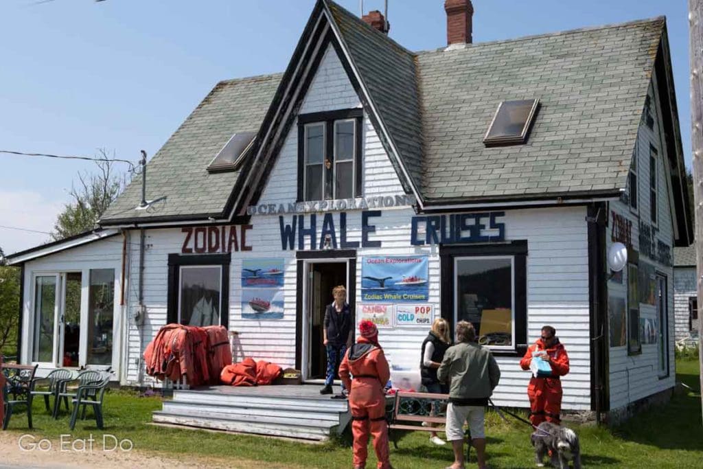 Headquarters of Ocean Expeditions Zodiac Whale Cruises which offers whale-watching in the Bay of Fundy.