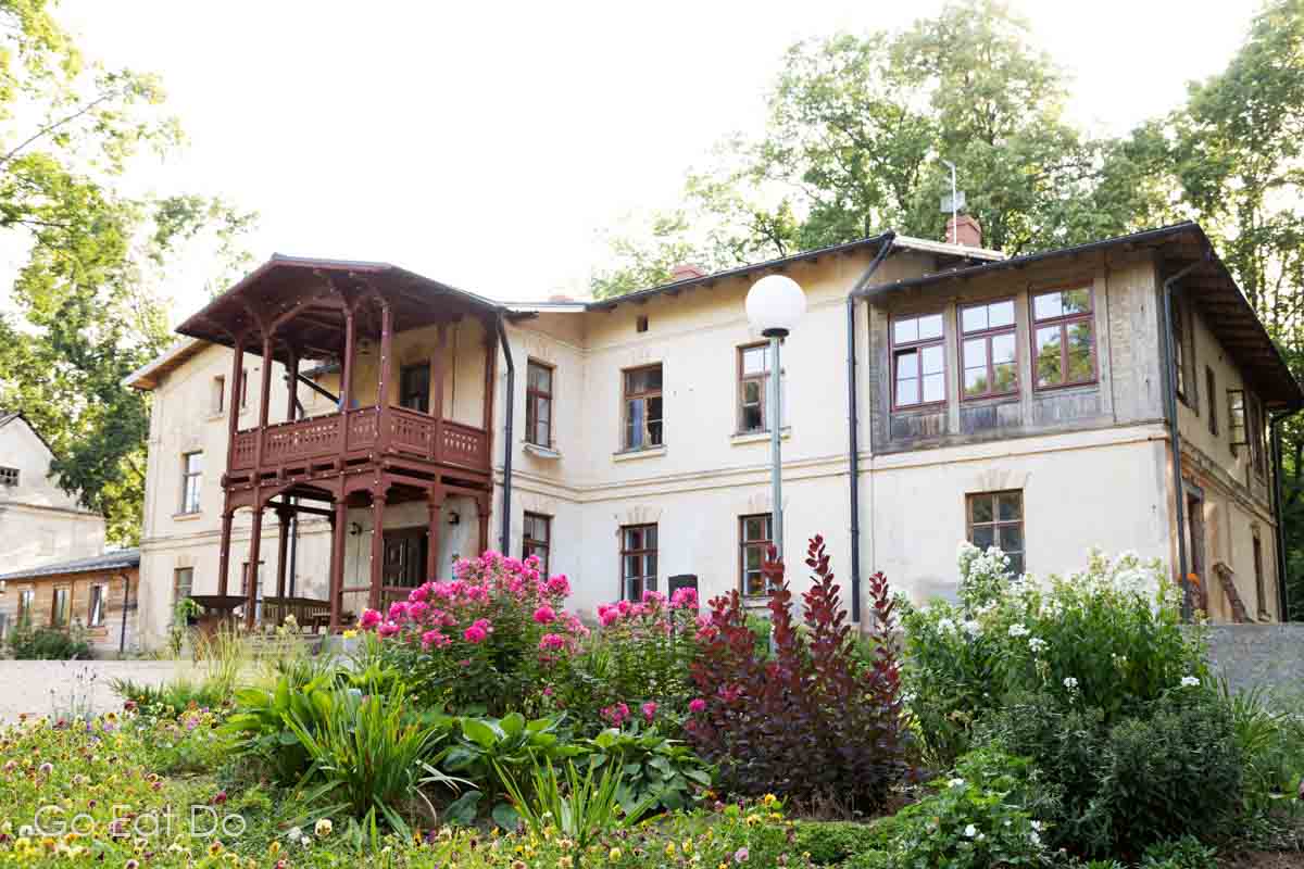 Lielborne Manor in the Daugavas Loki Nature Park.