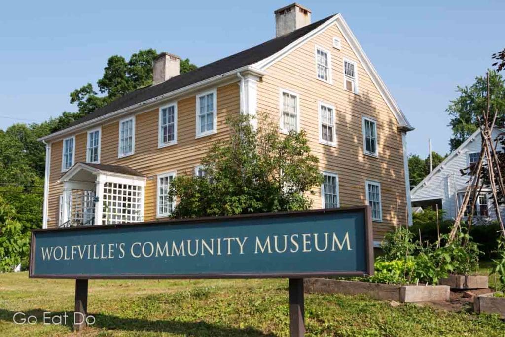 Wolfville's Community Museum at Randall House in Wolfville, Nova, Canada.