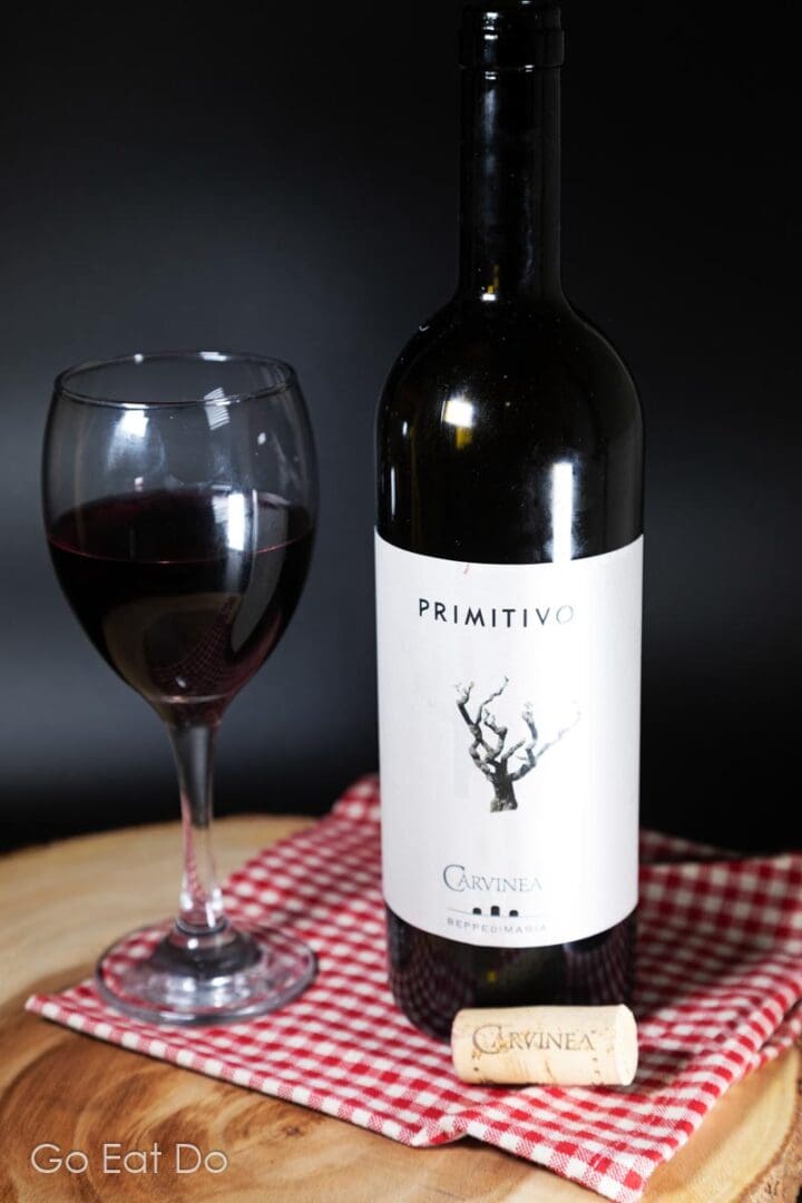 Bottle of Carnivea Organic Primitivo Italian wine from Independent Wine.