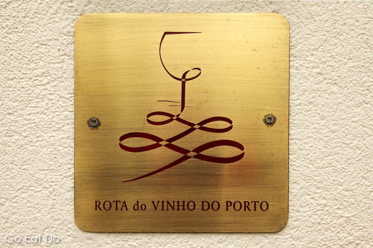 ign for the Douro wine route, known as 'Rota da Vinho do Porto' in Portuguese, at the Quinta da Timpeira homestay near Lamego.