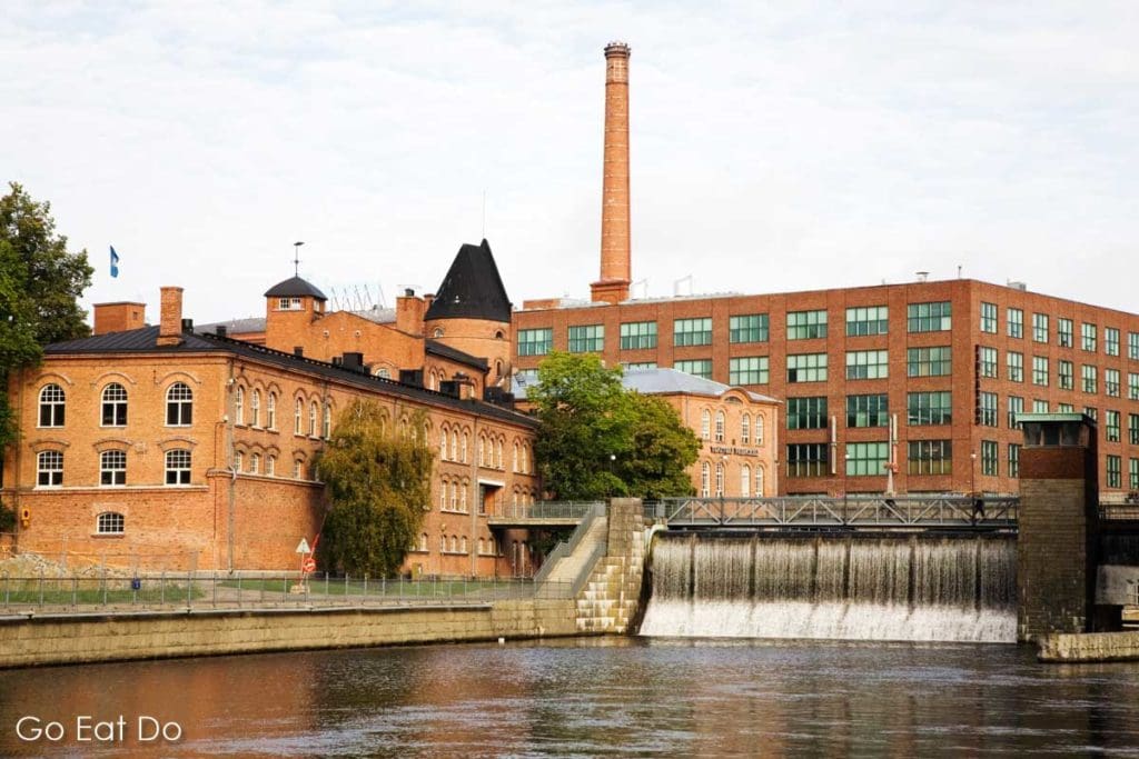 Former industrial buildings in central Tampere, which is nicknamed the Manchester of Finland.