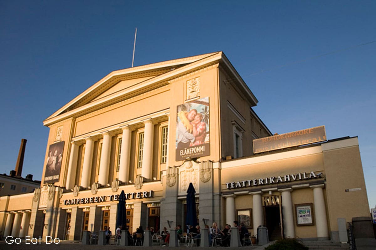 The Tampere Theatre (Tampereen Teatteri) on the central square is one of the venues of the annual Tampere Theatre Festival, which takes place in August.