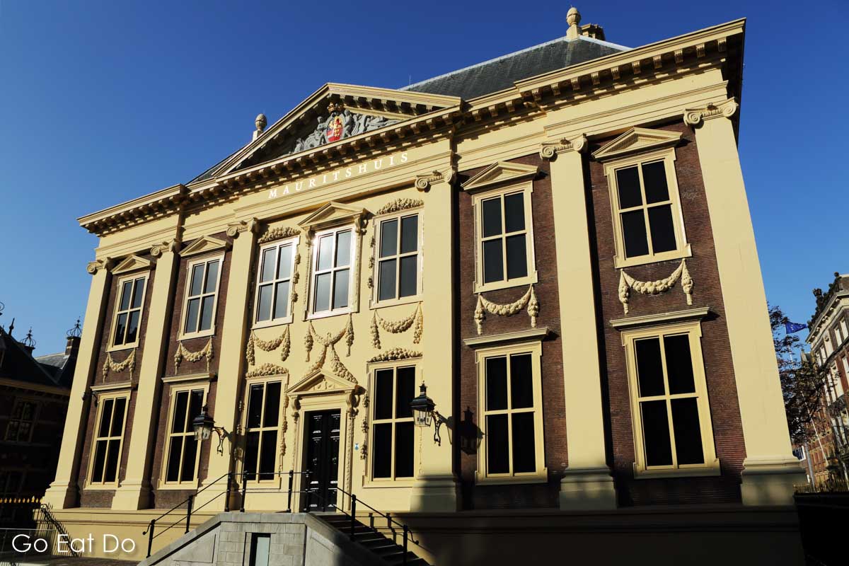 Facade of the Mauritshuis, the art museum in The Hague that specialises in art from the Dutch Golden Age