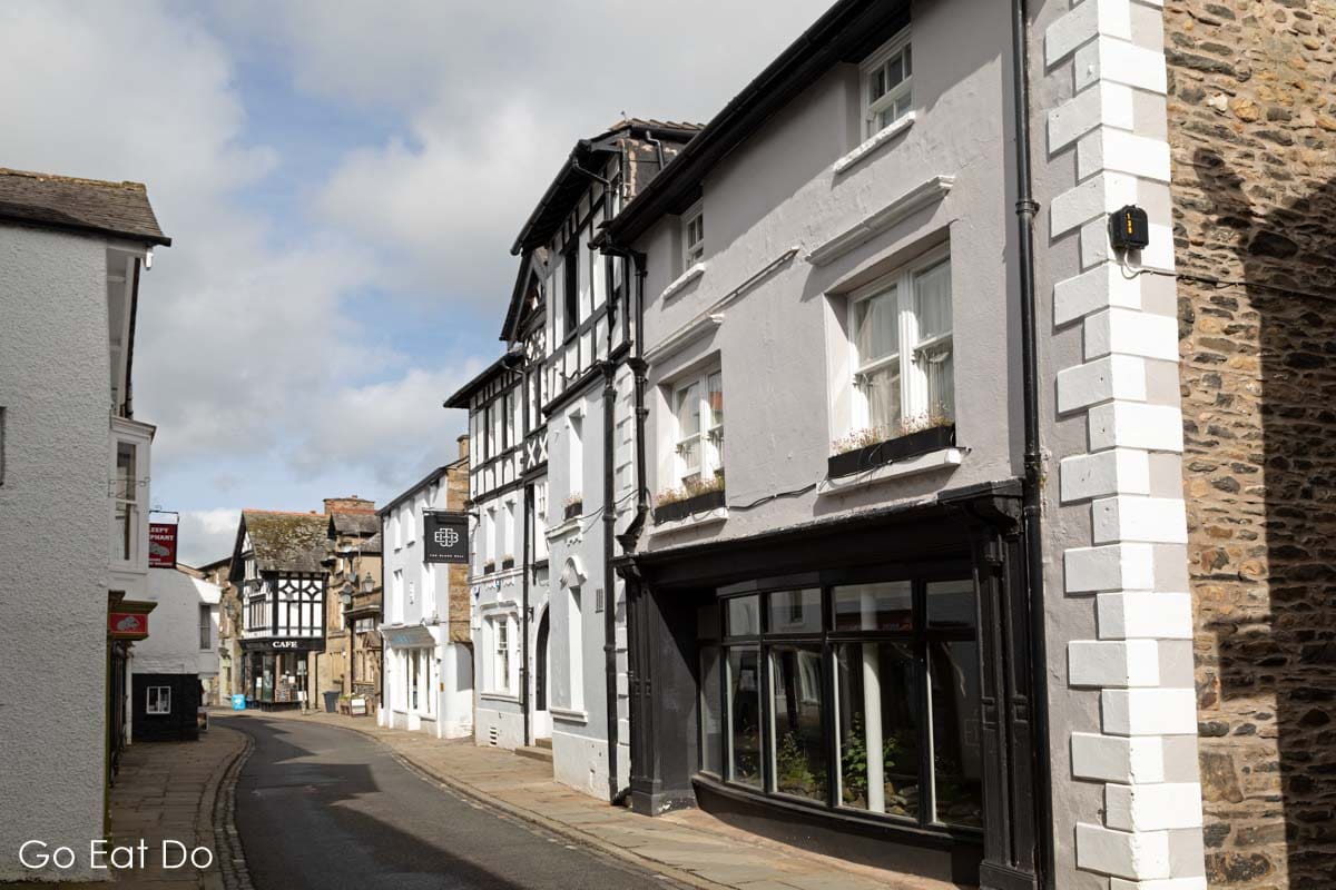 A view along Main Street in Sedbergh, England's official book town
