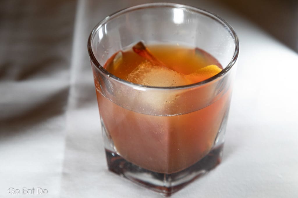 A Memphis cocktail made with whiskey