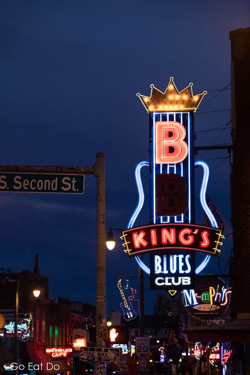 The original B.B. King's Blues Club is on Beale Street and Itta Bena is above the famous club.
