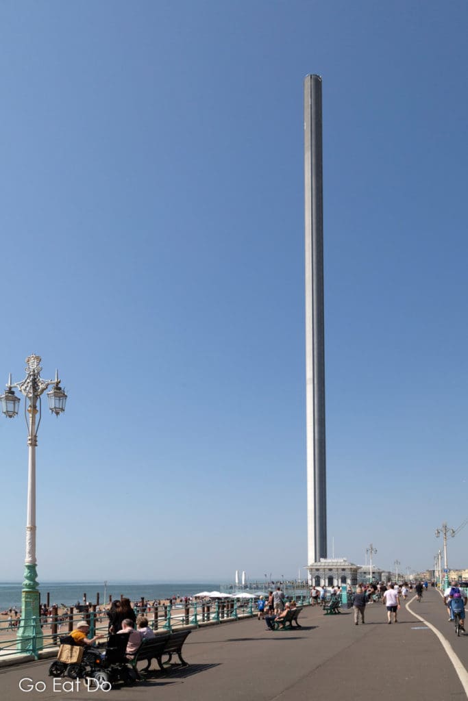 Sussex attractions include the British Airways i360 on the Brighton seafront.