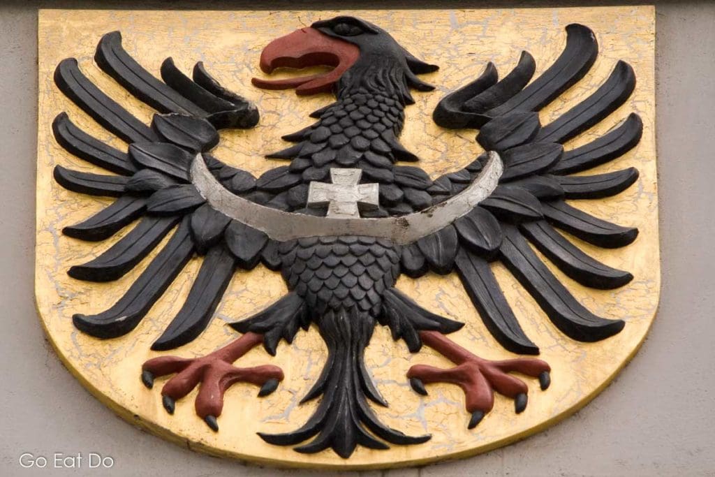 Eagle on the coat of arms of Goerlitz, Germany's most easterly city.