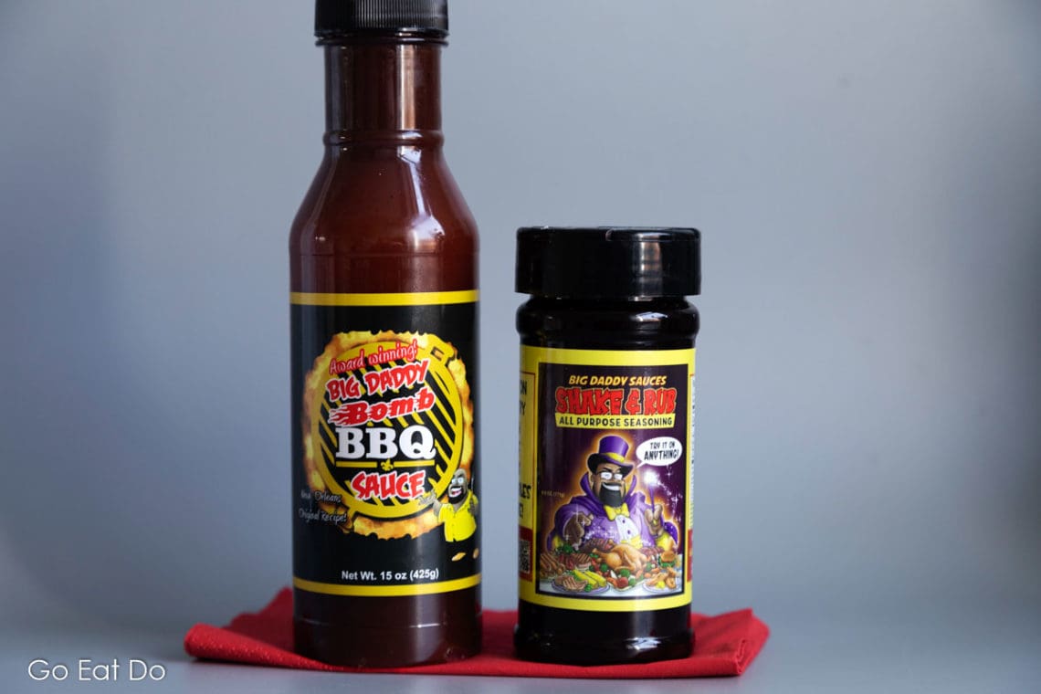 Barbecue sauce and seasoning created by chef Dwayne Thompson under the