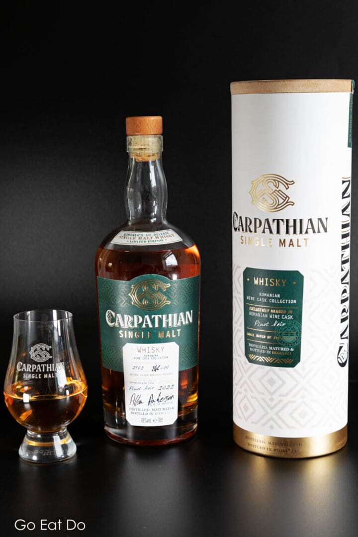 Carpathian Single Malt is a new whisky distilled, matured and bottled in Romania.