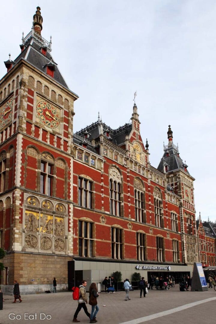 Amsterdam Centraal Stations is a hub for NS International rail services.
