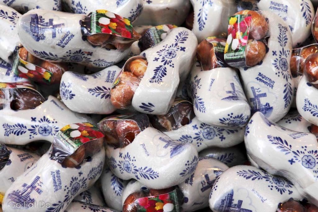 Clogs and Delftware are two popular souvenirs for international travellers visiting the Netherlands by rail.