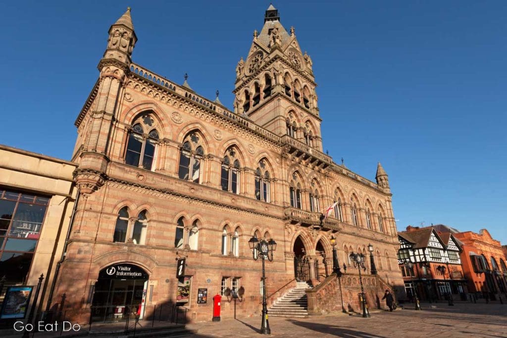 David Atkinson's Dark Chester tours start from the Cheshire city's Town Hall Square.