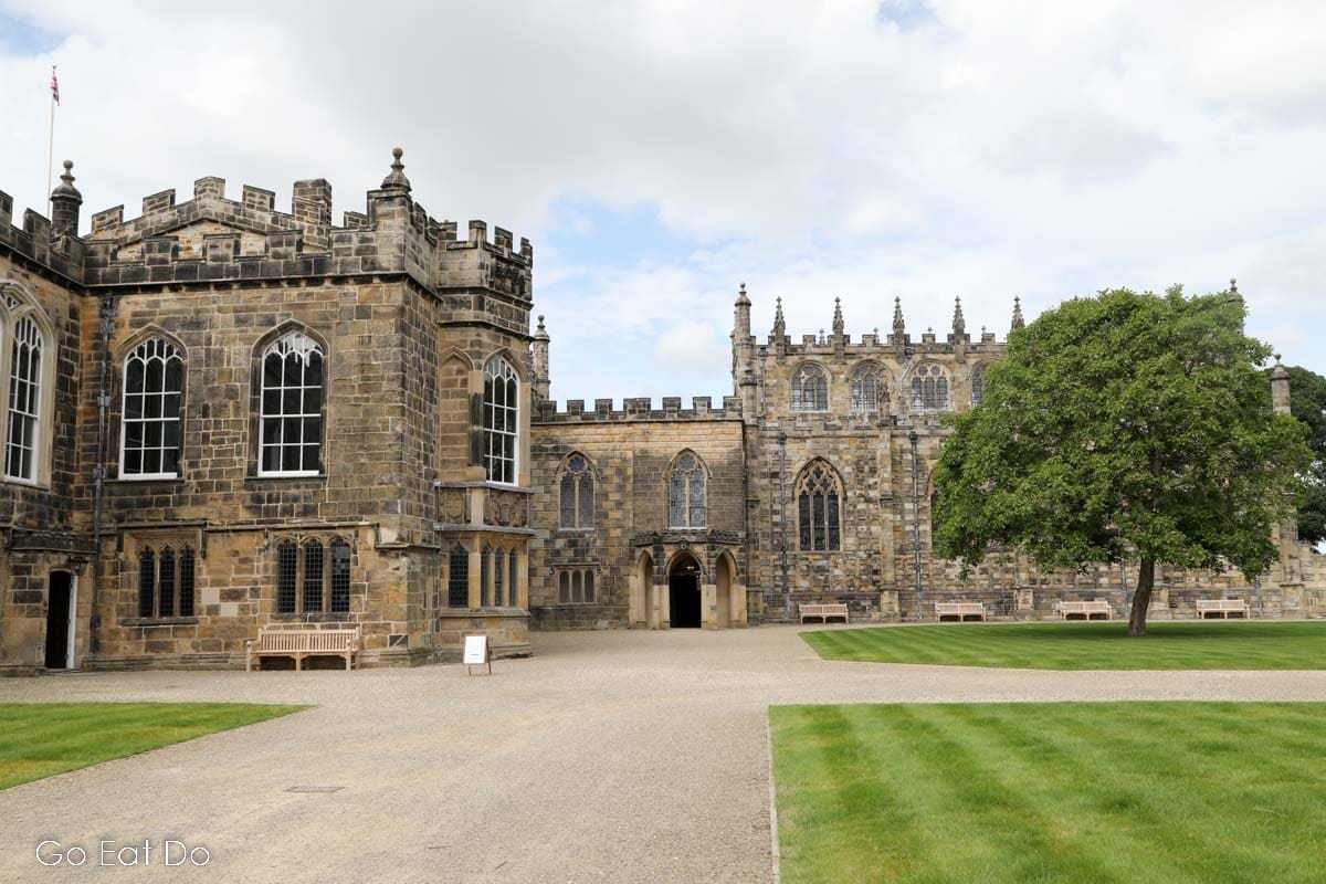 Exterior of Auckland Castle in Bishop Auckland, one of the castles in County Durham