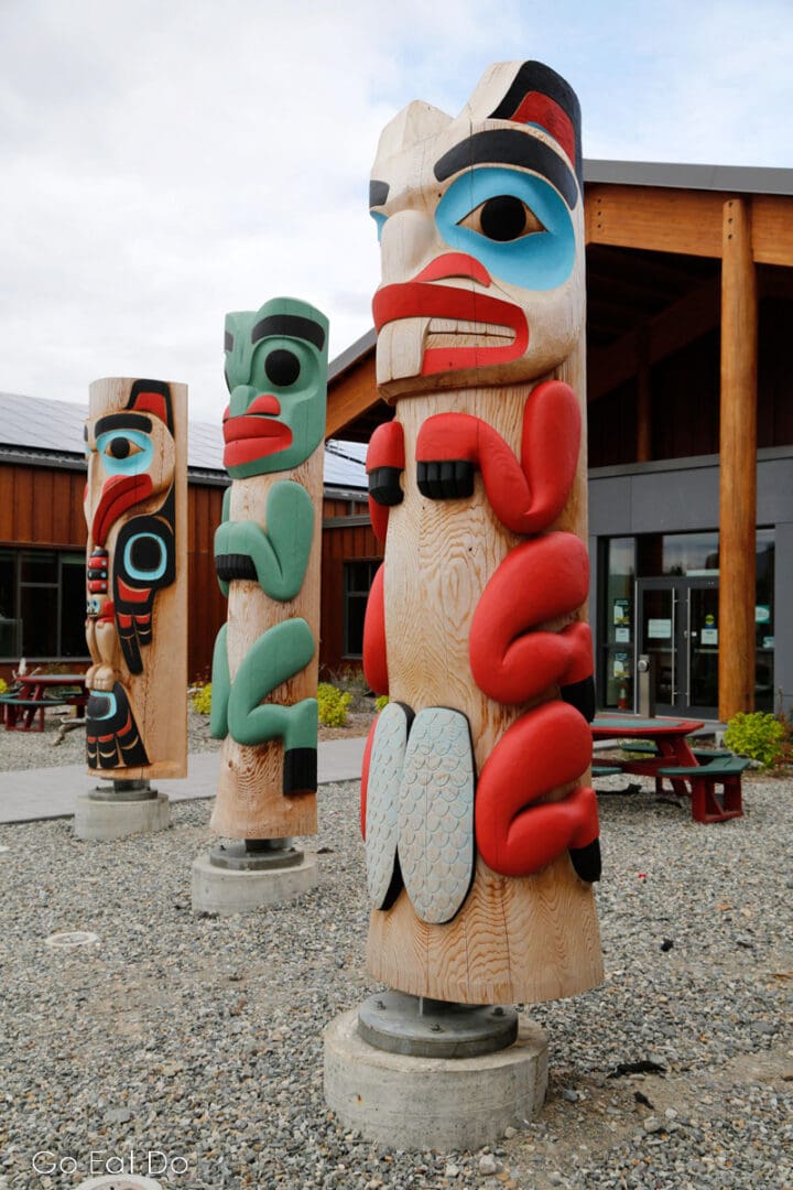 Traditional First Nations' artwork in the Yukon