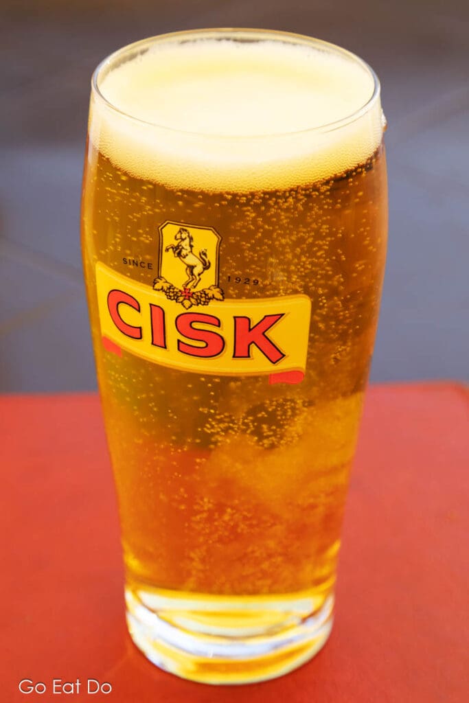Cisk Lager Beer is a popular brand of beer in Malta.
