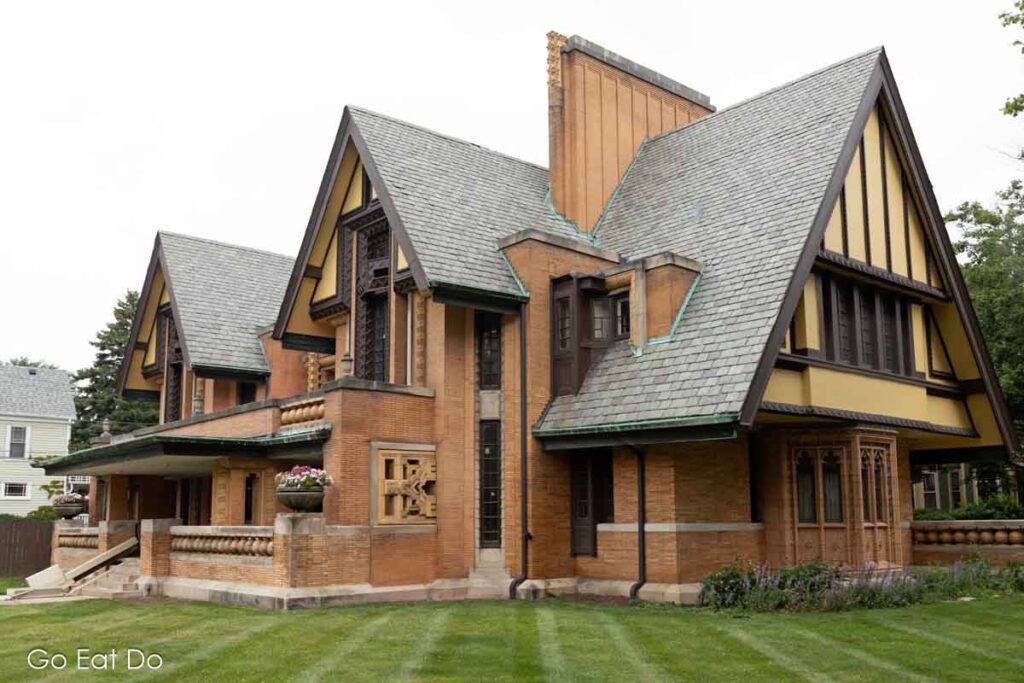 The Frank Lloyd Wright-designed Nathan G. Moore House in Oak Park.