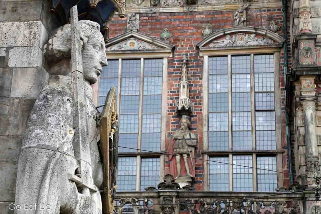 The statue of Roland by Bremen's city hall.